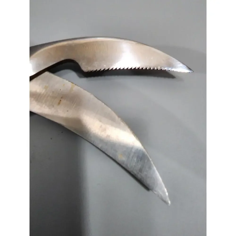 Vintage J. Kretzer Solingen Germany Serrated Stainless Steel Poultry Shears